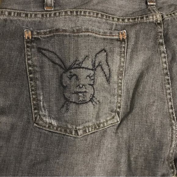 Citizen's of Humanity Bunny and Skull Men's Gray Denim Jeans Size 38 - Picture 9 of 12